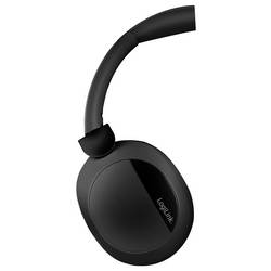 LogiLink BT0071 sluchátka uzavřená (Over Ear) Bluetooth® černá Potlačení hluku Dálkový ovladač, čelový pásek, headset