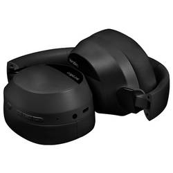 LogiLink BT0071 sluchátka uzavřená (Over Ear) Bluetooth® černá Potlačení hluku Dálkový ovladač, čelový pásek, headset