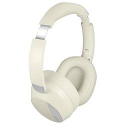 LogiLink BT0071C sluchátka uzavřená (Over Ear) Bluetooth® krémová Potlačení hluku headset telefon