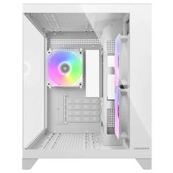 Cougar FV150 mini tower PC skříň, herní pouzdro bílá boční okno