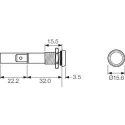 Arcolectric (Bulgin Ltd.) C0275OSLAC indikační LED červená 24 V/DC < 20 mA