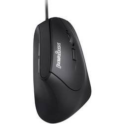 Perixx Vertikal Perimice-515 II optická ergonomická myš, přenos USB, 6 tlačítko, 1600 dpi, černá