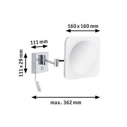 Paulmann 78933 LED osvětlení zrcadla 3.3 W teplá bílá chrom, bílá