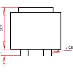 Gerth PT301802 transformátor do DPS 1 x 230 V 2 x 9 V/AC 1.80 VA 100 mA