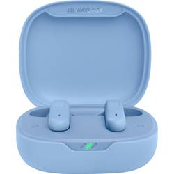 JBL Wave Flex špuntová sluchátka (In Ear) Bez kabelu, Bluetooth® modrá Nabíjecí pouzdro, dotykové ovládání, voděodolná