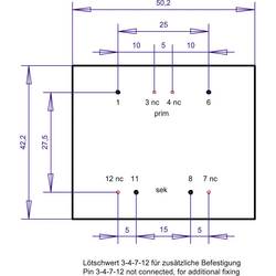 Gerth PT480801 transformátor do DPS 1 x 230 V 1 x 8 V/AC 10 VA 1250 mA