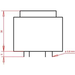 Gerth PTF421202 transformátor do DPS 1 x 230 V 2 x 6 V/AC 8 VA 666 mA