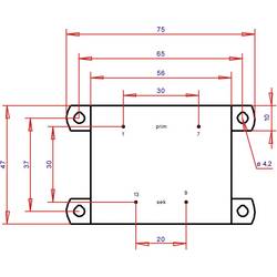 Gerth PTA541801 transformátor do DPS 1 x 230 V 1 x 18 V/AC 16 VA 888 mA