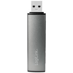 LogiLink UA0394 USB Hub 4 porty USB-A, SD, microSD USB 3.2 Gen2 10 GBit/s s hliníkovým krytem, se zabudovanou čtečkou SD karet, se stavovými LED vesmírná šedá