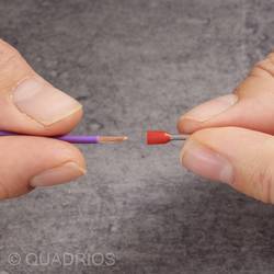 Quadrios 22C430 dutinka 4 mm² částečná izolace šedá 1 sada Package