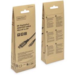 Digitus DisplayPort / Mini-DisplayPort kabel Konektor DisplayPort, Mini DisplayPort konektory 2 m černá DB-340106-020-S stíněný, hliníková zástrčka Kabel