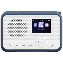 Sangean WFR-39 A500466 internetové kapesní rádio, internetové, DAB, FM, internet, FM, Wi-Fi, Spotify, funkce alarmu, s akumulátorem, bílá, modrá