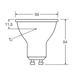 OSRAM HOMELIGHTING 4058075096646 LED Energetická třída (EEK2021) F (A - G) GU10 žárovka 6.9 W = 80 W teplá bílá (Ø x v) 50 mm x 50 mm 1 ks