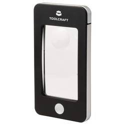 TOOLCRAFT TO-10283184 ruční lupa s LED osvětlením , zvětšení: 2 x, 4 x, Velikost objektivu: (Ø) 23 mm, černá