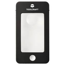 TOOLCRAFT TO-10283184 ruční lupa s LED osvětlením , zvětšení: 2 x, 4 x, Velikost objektivu: (Ø) 23 mm, černá