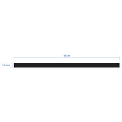 TRU COMPONENTS 1566748 smršťovací bužírka bez lepidla černá 1.50 mm 0.8 mm Poměr smrštění:2:1 15 m
