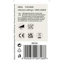 Paulmann 28728 LED Energetická třída (EEK2021) F (A - G) E14 kapkový tvar 5 W = 40 W neutrální bílá (Ø x v) 45 mm x 78 mm stmívatelná 1 ks