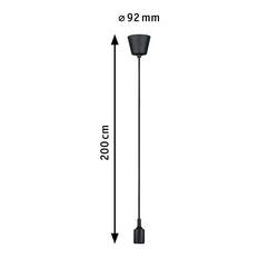 Paulmann Ketil 50346 závěsné světlo LED E27 černá