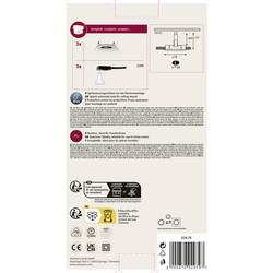 Paulmann 92979 LED vestavné svítidlo, LED, GU10, 19.5 W, železo (kartáčované), sada 3 ks