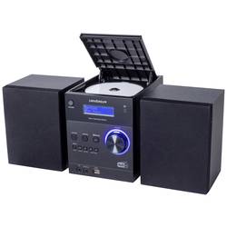 UNIVERSUM MS 300-21 stereo systém AUX, Bluetooth, CD, DAB+, FM, USB, s USB nabíječkou, vč. dálkového ovládání, včetně reproduktoru, funkce alarmu 2 x 5 W černá