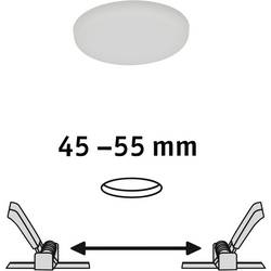 Paulmann 92390 EB Panel Veluna VariFit LED vestavné svítidlo, LED, pevně vestavěné LED, 4.50 W, saténová