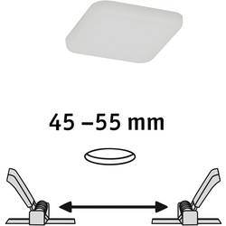 Paulmann 92396 EB Panel Veluna VariFit LED vestavné svítidlo, LED, pevně vestavěné LED, 4.50 W, saténová