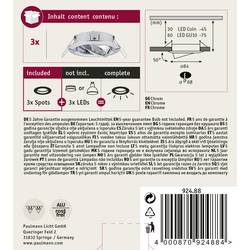 Paulmann 92488 EBL Choose vestavné bodové svítidlo, 10 W, chrom, sada 3 ks