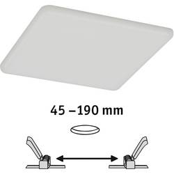 Paulmann 92398 EB Panel Veluna VariFit LED vestavné svítidlo, LED, pevně vestavěné LED, 17.50 W, saténová