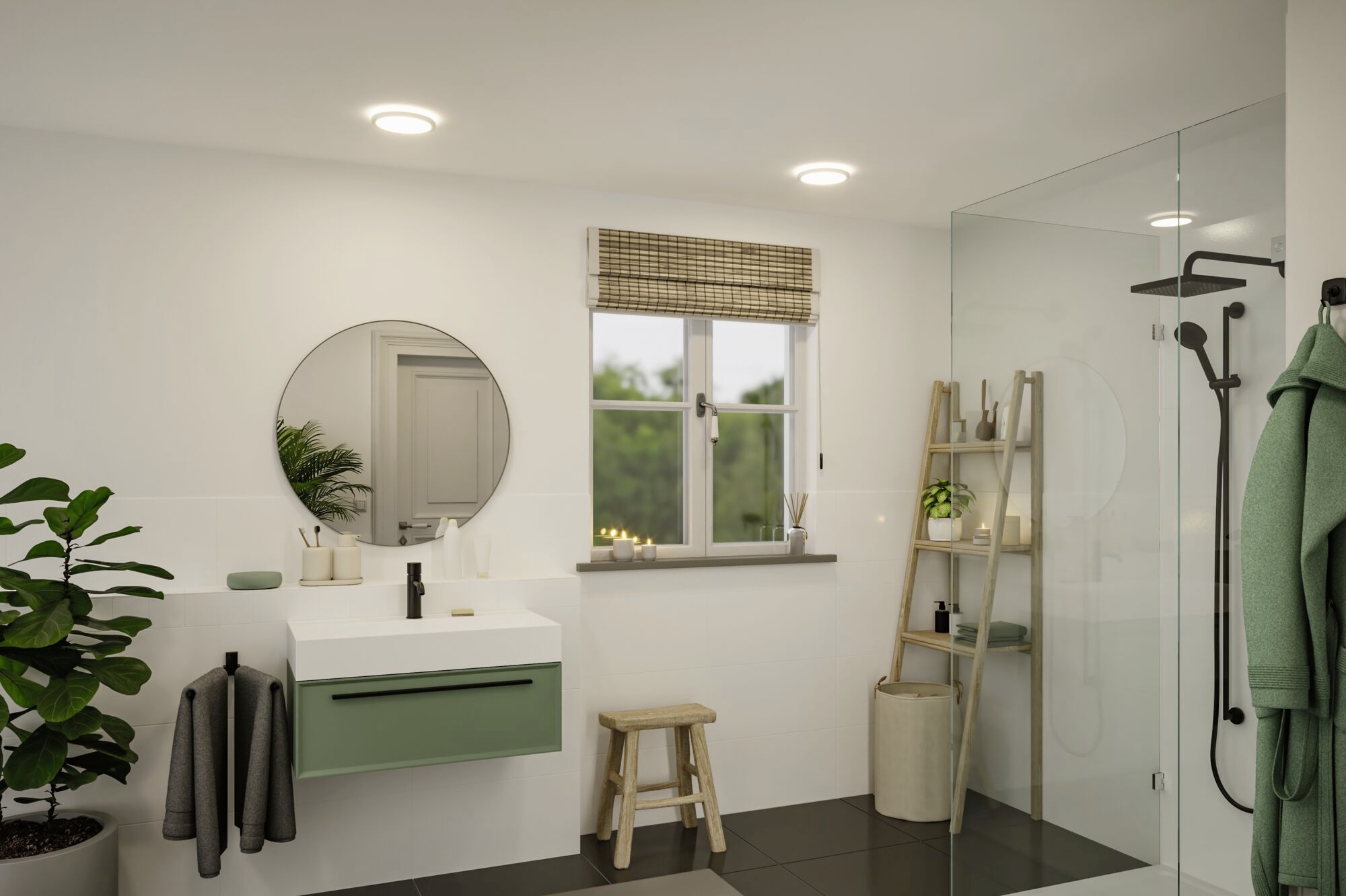 Paulmann Atria Shine LED světlo do vlhkých prostor LED pevně vestavěné LED 11.2 W neutrální bílá bílá