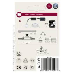 Paulmann 94298 EBL Nova mini Coin LED vestavné svítidlo, LED, LED, 4 W, bílá