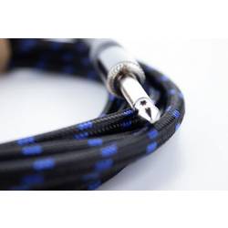 Cordial 14770 jack audio kabel [1x jack zástrčka 6,3 mm (mono) - 1x jack zástrčka 6,3 mm (mono)] 5 m černá, modrá Textilní plášť