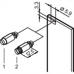 nVent SCHROFF 21101847 19 palec montážní materiál šedá