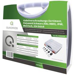Quadrios 2102CA110 souprava kabelových průchodek PA66 černá (RAL 9005) 1 sada