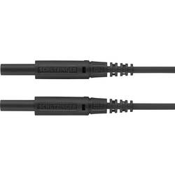 Schützinger měřicí kabel zástrčka 2 mm zástrčka 2 mm 50.00 cm černá 1 ks
