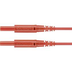 Schützinger měřicí kabel zástrčka 2 mm zástrčka 2 mm 50.00 cm červená 1 ks