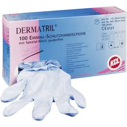 KCL Dermatril 740-7 100 ks nitril jednorázové rukavice Velikost rukavic: 7, S EN 374