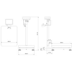 PCE Instruments PCE-SD 30C plošinová váha PCE-SD 30C Max. váživost 30 kg Rozlišení 10 g napájení přes USB, přes napájecí zdroj do zásuvky