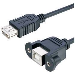 Lyndahl USB kabel USB 2.0 USB-B zásuvka, USB-A zásuvka 0.20 m černá lze namontovat LKPK007