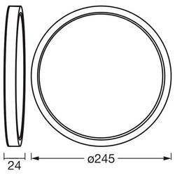 OSRAM HOMELIGHTING 4099854604188 stropní svítidlo, LED stropní svítidlo LED bílá