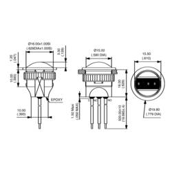 APEM IAR5F1200, IAR5F1200 tlačítko, 15.50 mm, 24 V/DC, 2 A, 1 ks