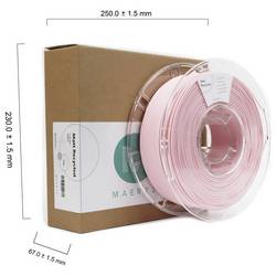 Maertz PMMA-1014-010 PMMA-1014-010 vlákno pro 3D tiskárny PLA mat Recyklované PLA vlákno, Matná 1.75 mm 1000 g růžová 1 ks