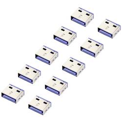 Renkforce zámek portu USB RF-4695230 sada 10 ks stříbrnomodrá RF-4695230