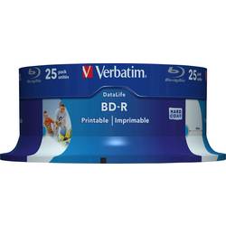 Verbatim 43811 Blu-ray BD-R SL 25 GB 25 ks vřeteno s potiskem, vrstva proti poškrábání