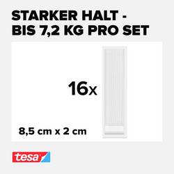 tesa Powerstrips CLICK Velké 16x 2 kusy (d x š) 85 mm x 20 mm Množství: 16 pár