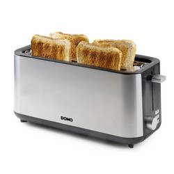 DOMO TOASTER 2 Schlitze für 4 Toasts topinkovač s vestavěnou funkcí ohřívání pečiva