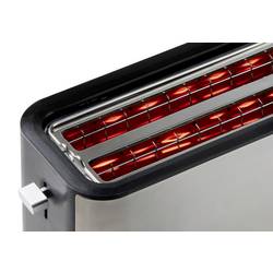 DOMO TOASTER 2 Schlitze für 4 Toasts topinkovač s vestavěnou funkcí ohřívání pečiva