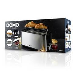 DOMO TOASTER 2 Schlitze für 4 Toasts topinkovač s vestavěnou funkcí ohřívání pečiva