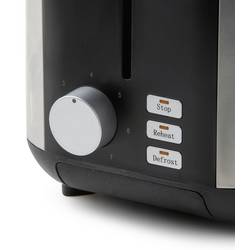 DOMO TOASTER 2 Schlitze für 4 Toasts topinkovač s vestavěnou funkcí ohřívání pečiva