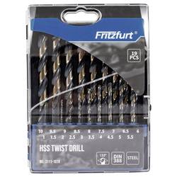 FRITZFURT 3111-1019 HSS-G sada spirálových vrtáku do kovu 19dílná 1.0 mm, 1.5 mm, 2.0 mm, 2.5 mm, 3.0 mm, 3.5 mm, 4.0 mm, 4.5 mm, 5.0 mm, 5.5 mm, 6.0 mm, 6.5