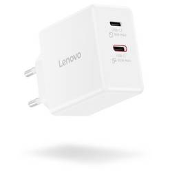 Lenovo G0A6065WEU USB nabíječka, GaN, 2x USB-C®, 45 W, 18 W, bílá